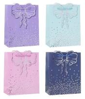 Opakowanie Torebka ozdobna 26x32x10cm hot-stamp mix ROZETTE