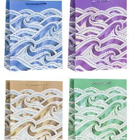 Opakowanie Torebka ozdobna 26x32x10cm hot-stamp mix ROZETTE