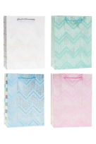 Opakowanie Torebka ozdobna 31x40x12cm hot-stamp mix ROZETTE