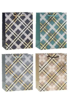 Opakowanie Torebka ozdobna 31x42x10cm hot-stamp mix ROZETTE