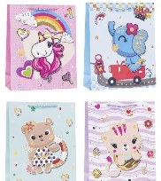 Opakowanie Torebka ozdobna 31x42x12cm dziecięce mix ROZETTE