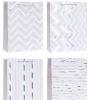 Opakowanie Torebka ozdobna 31x42x12cm hot-stamp mix ROZETTE