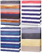 Opakowanie Torebka ozdobna 41x53x15cm szerokie dno mix