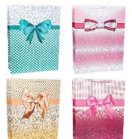 Opakowanie Torebka ozdobna 51x72x18cm szerokie dno mix