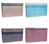 Opakowanie Torebka ozdobna 59x44x17cm szerokie dno mix