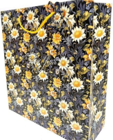 Opakowanie Torebka ozdobna matowa 35x37x12cm Kwiaty