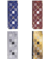 Opakowanie Torebka ozdobna na butelkę 12x35x9cm mix ROZETTE