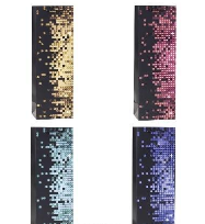 Opakowanie Torebka ozdobna na butelkę 12x36x9cm mix ROZETTE