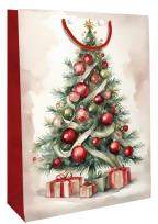 Opakowanie Torebka ozdobna Święta BN Choinka czerwona duża