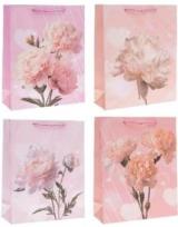 Opakowanie Torebka prezentowa 31x40x12cm Kwiaty MIX