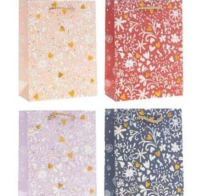 Opakowanie Torebka prezentowa 31x40x12cm Kwiaty MIX