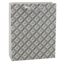Opakowanie Torebka prezentowa 3D szara 32x26x105cm