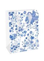 Opakowanie Torebka prezentowa Blue Flowers - niebieskie...