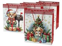 Opakowanie Torebka prezentowa Boże Narodzenie 23x18x10cm MIX
