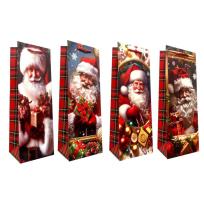 Opakowanie Torebka prezentowa Boże Narodzenie butelka mix