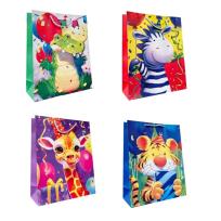 Opakowanie Torebka prezentowa dziecięca L Zwierzęta ZOO mix