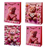 Opakowanie Torebka prezentowa dziecięca M Miś z sercem mix