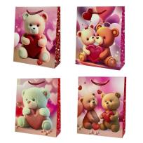 Opakowanie Torebka prezentowa dziecięca S Miś z sercem mix