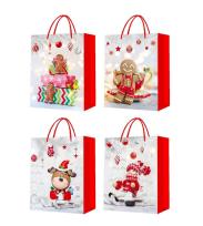 Opakowanie Torebka prezentowa L Boże Narodzenie brokat mix