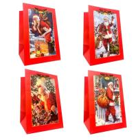 Opakowanie Torebka prezentowa L Boże Narodzenie szerokie dno