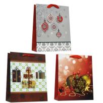 Opakowanie Torebka prezentowa M Boże Narodzenie 3D mix