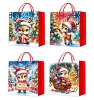 Opakowanie Torebka prezentowa M Boże Narodzenie brokat mix