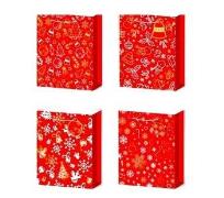 Opakowanie Torebka prezentowa M Boże Narodzenie brokat mix