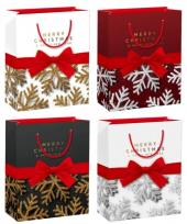 Opakowanie Torebka prezentowa M Boże Narodzenie szerokie dno