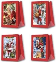 Opakowanie Torebka prezentowa M Boże Narodzenie szerokie dno