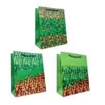 Opakowanie Torebka prezentowa M Minecraft szerokie dno mix