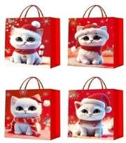 Opakowanie Torebka prezentowa S Boże Narodzenie brokat 3D mix