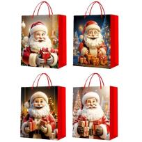 Opakowanie Torebka prezentowa S Boże Narodzenie brokat mix