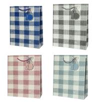 Opakowanie Torebka prezentowa uniwersalna M Krata mix