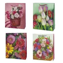 Opakowanie Torebka prezentowa uniwersalna M Kwiaty mix