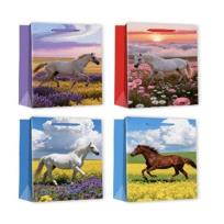 Opakowanie Torebka prezentowa uniwersalna S Konie mix