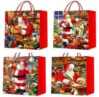 Opakowanie Torebka prezentowa XXL Boże Narodzenie szerokie