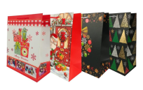 Opakowanie Torebka Świąteczna pionowa średnia mix BN