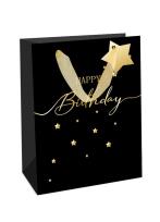 Opakowanie Torebka urodzinowa Golden Black - czarna ze...