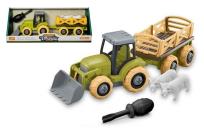 Opakowanie Traktor rolniczy z przyczepą i figurkami zwierząt