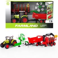 Opakowanie Traktor z 3 przyczepami światło i dżwięk