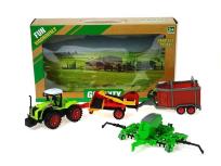 Opakowanie Traktor z maszynami rolniczymi napęd na kolo