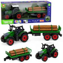 Opakowanie Traktor z przyczepą na drewno napęd frykcyjny 35cm