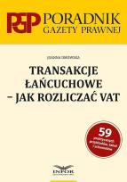 Okładka książki Transakcje łańcuchowe - jak rozliczać VAT