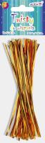 Opakowanie Twisty złote do wiązania 18cm 50szt