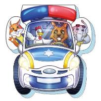 Okładka książki W drodze. Samochód policyjny w.ukraińska