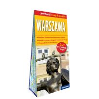 Okładka książki Warszawalaminowany map&guide (2w1: przewodnik i mapa)