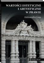 Okładka książki Wartości estetyczne i artystyczne w prawie