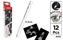 Opakowanie Węgiel rysunkowy biały 12szt