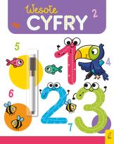 Okładka książki Wesołe cyfry. Flamaster suchościeralny. Wesoła nauka