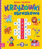 Okładka książki Wesołe i kolorowe. Od 7 lat. Krzyżówki obrazkowe
